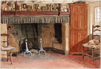 Cocina de Birket Foster, Hambledon de Alfred W. Cooper