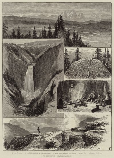 El Parque Yellowstone, América del Norte de Alfred W. Cooper