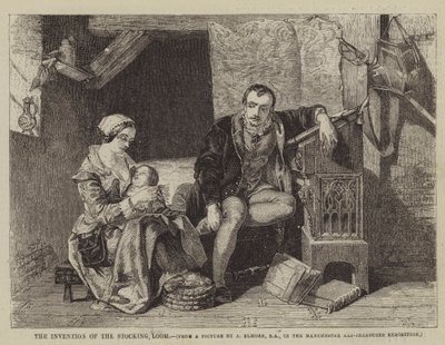 La invención del telar de medias de Alfred W. after Elmore