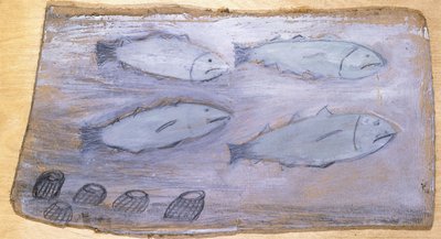 Cuatro peces de Alfred Wallis