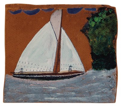 Velero con Cielo Marrón de Alfred Wallis
