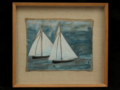 Dos Barcos de Vela, c.1930 de Alfred Wallis