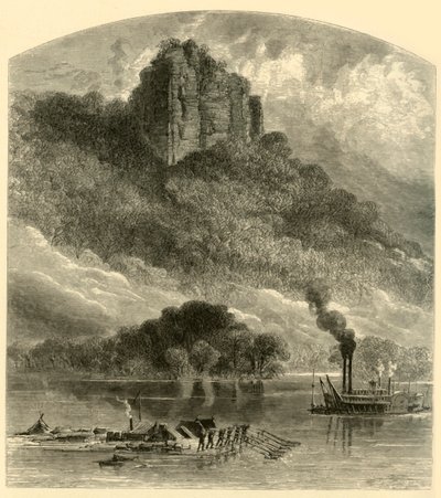 Chimney Rock, cerca de Fountain City, 1874 de Alfred Rudolph Waud