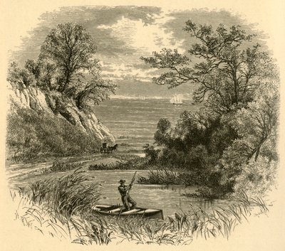 Vistazo del Lago Michigan, 1874 de Alfred Rudolph Waud