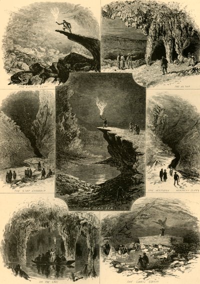 Escenas en la Cueva del Mamut de Alfred Rudolph Waud