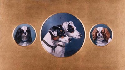 Fox Terriers y Cavalier King Charles Spaniels de Alfred Wheeler