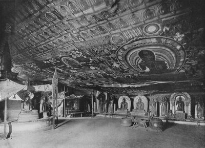 Templo de la Roca Rangiri, Dambulla, c1890, 1910 de Alfred William Amandus Plate