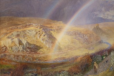 Un arco iris de noviembre, Valle de Dolwyddelan, 11 de noviembre de 1866, 1 p.m. 1866 de Alfred William Hunt