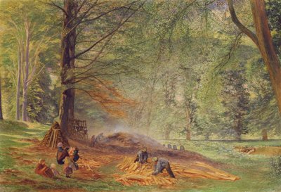 Carboneros en el Parque Rokeby de Alfred William Hunt