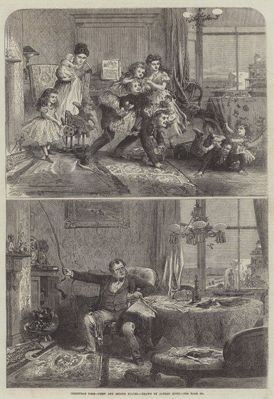 Tiempo de Navidad, primer y segundo piso de Alfred William Hunt