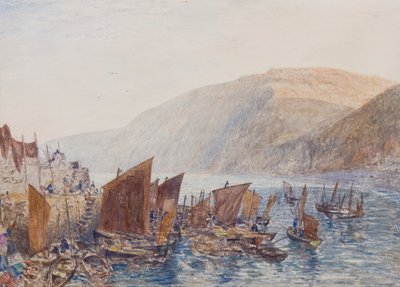 Puerto de Clovelly de Alfred William Hunt