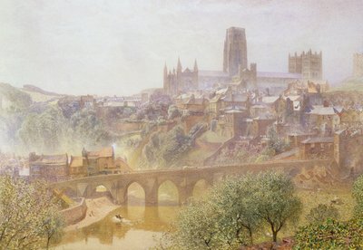 Puente Elvet, Durham, 1876 de Alfred William Hunt