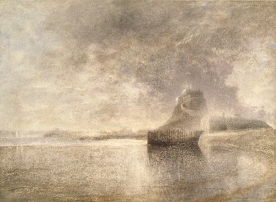 Castillo de Holy Island, Northumbria, c. 1882-3 de Alfred William Hunt