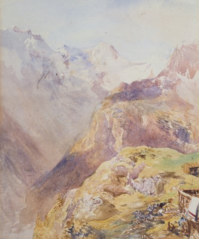 Valle de Lauterbrunnen desde Murren de Alfred William Hunt