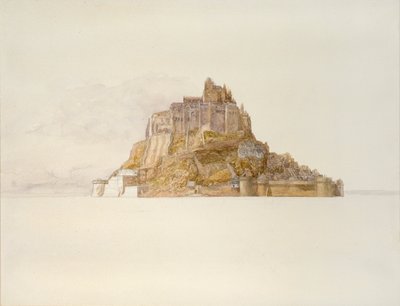 Mont St Michel desde las Arenas de Alfred William Hunt