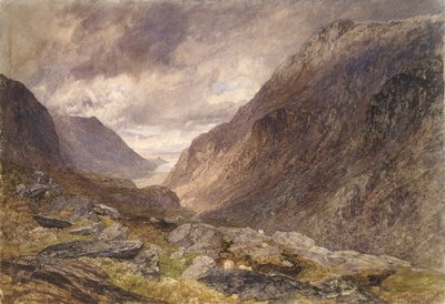 Paso de Llanberis, c. 1853 de Alfred William Hunt