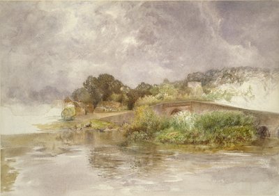 Puente de Sonning, c. 1882 de Alfred William Hunt