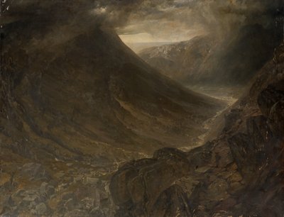 Wasdale Head desde Styhead Pass, Cumbria, c.1854 de Alfred William Hunt