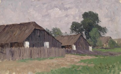 Casas de campesinos cerca de Klagenfurt de Alfred Zoff