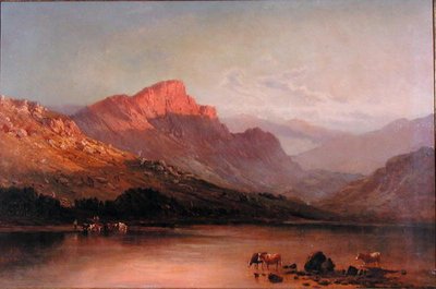 Atardecer en los Trossachs de Alfred de Breanski