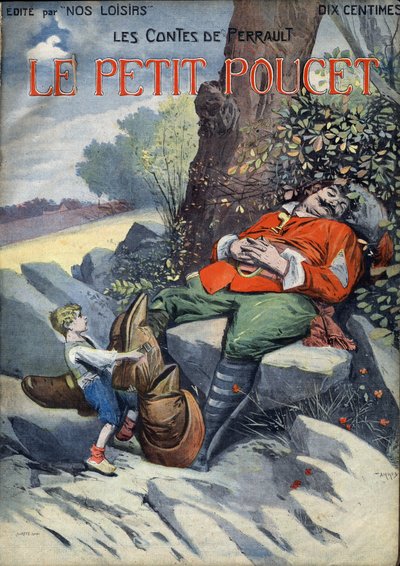 Le Peucet: cuento de Charles Perrault (1628-1703). Ilustración de Vaccari y Carrey en la colección "Les beaux tales" "Nos loisirs" hacia 1910. Colección privada. de Alfredo and Carrey Vaccari