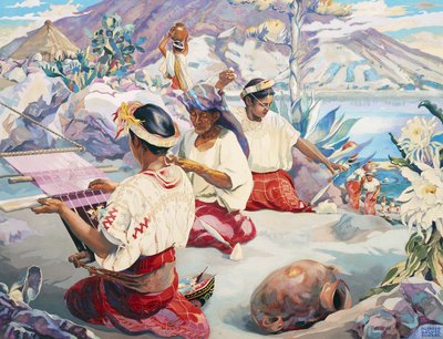 Los tejedores de Atitlán de Alfredo Gálvez Suárez