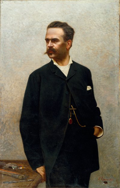 Retrato del pintor Niccolo Barabino (1832-1897) de Alfredo Luxoro