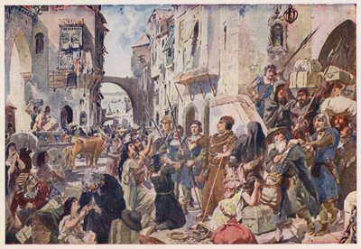 Expulsión de los judíos de Portugal de Alfredo Roque Gameiro