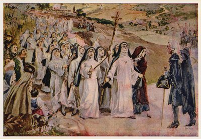 Revuelta de las monjas de Odivelas, Portugal de Alfredo Roque Gameiro