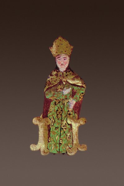 El Rey de Hungría, Lajos II en consejo antes de la batalla de Mohács en 1526 (detalle) de Ali Amir Beg
