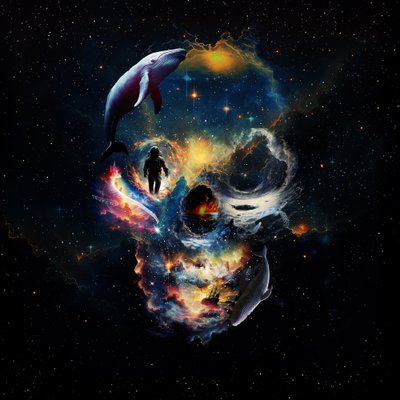 Cráneo de ballena espacial de Ali Gulec