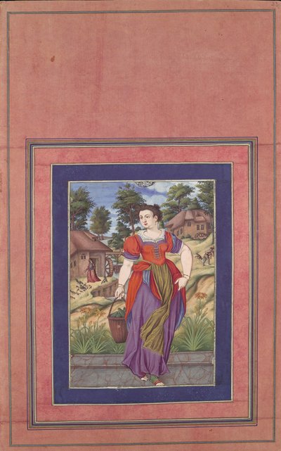 Verano, de la serie de las Cuatro Estaciones, Folio del Álbum Davis, ca. 1660-70 de Ali Quli Jabbadar