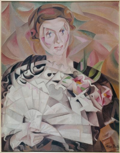 Juego de abanico o mujer con abanico de Alice Bailly