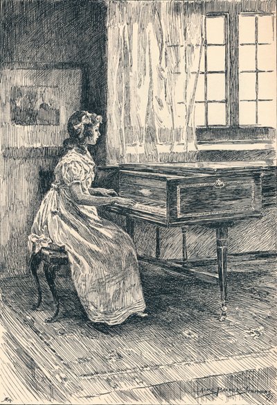 Ilustración para John Halifax, Gentleman, c. 1897 de Alice Barber Stephens