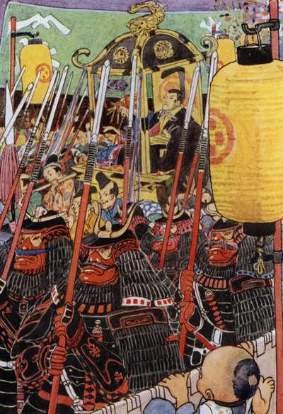 Ilustración para The Story of The Mikado (litografía en color) de Alice Bolingbroke (after) Woodward
