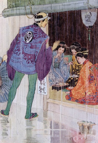Ilustración para The Story of The Mikado (litografía en color) de Alice Bolingbroke (after) Woodward
