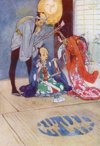 Ilustración para The Story of The Mikado (litografía en color) de Alice Bolingbroke (after) Woodward