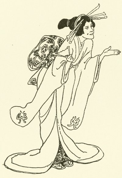 Ilustración de La historia del Mikado (grabado) de Alice Bolingbroke (after) Woodward