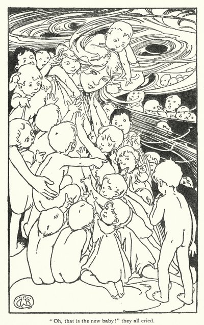Ilustración para The Water-Babies de Charles Kingsley (litografía) de Alice Bolingbroke (after) Woodward