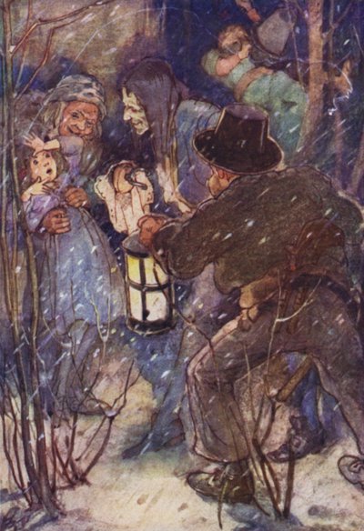 Capturado por uno de los rufianes morenos (litografía en color) de Alice Bolingbroke (after) Woodward