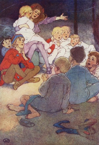 Wendy contó su historia (litografía en color) de Alice Bolingbroke (after) Woodward