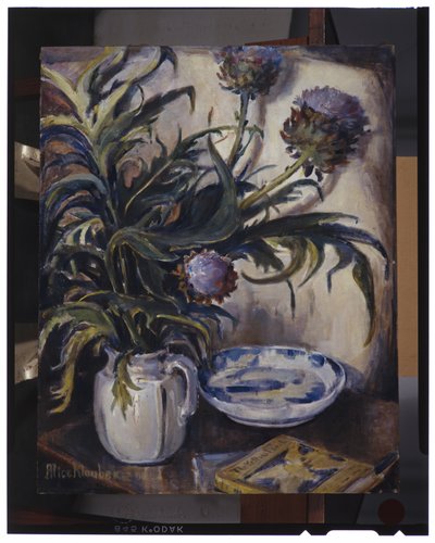 Alcachofas, c.1933 (óleo sobre lienzo) de Alice Ellen Klauber