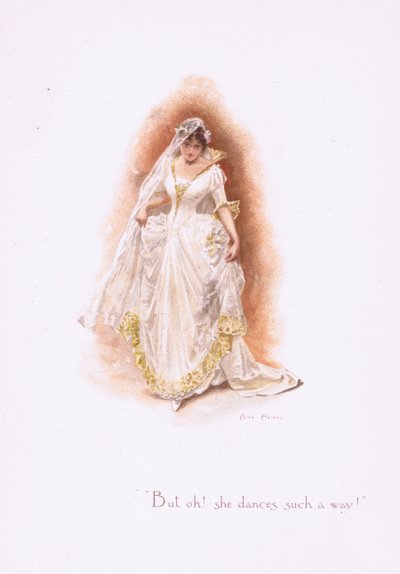 ¡Pero oh, ella baila de tal manera!, de Some Old Love Songs publicado por Hildesheimer & Faulkner, 1892 de Alice Havers