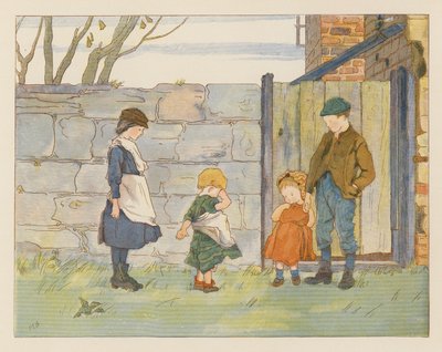 Una ceremonia incompleta (litografía en color) de Alice Maud Beddington