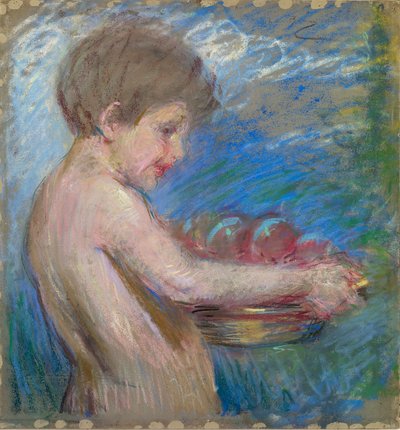 Niño con fruta de Alice Pike Barney