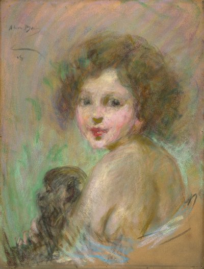 Niño con mono de Alice Pike Barney