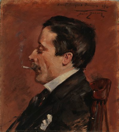 Hombre con cigarrillo de Alice Pike Barney
