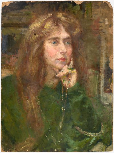 Natalie con collar, ca. 1900 de Alice Pike Barney