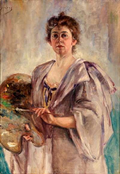Autorretrato con bata de pintor de Alice Pike Barney