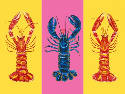 Langosta y cigalas Pop Art 2 de Alice Straker